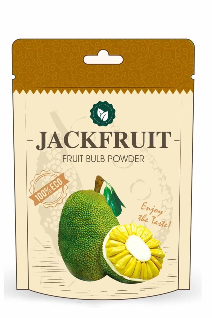 "Unlock nutrition with Jackfruit Bulb Powder, a natural and organic supplement rich in fiber, vitamins, and minerals, boosting immunity and digestion."